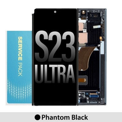 Samsung Galaxy S23 Ultra 5G S918B OLED Screen Replacement Digitizer GH82-30465A (Gold)-Phantom Black Samsung Galaxy S23 Ultra 5G S918B OLED Screen Replacement Digitizer GH82-30465A (Gold)-Phantom Black